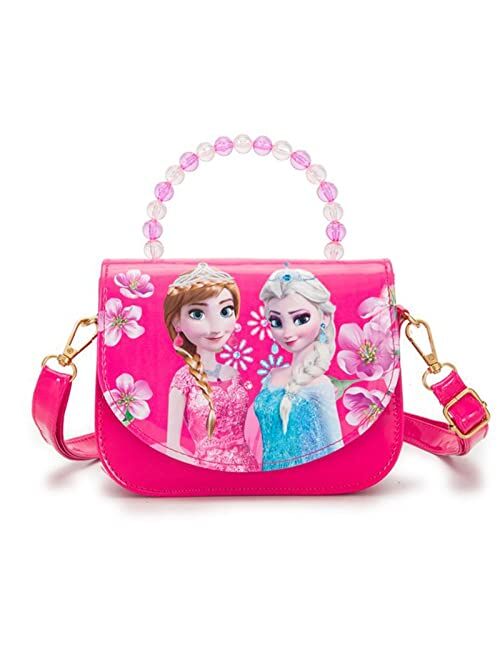 Tengxi Kids Crossbody Purse,PU Cartoon Shoulder Handbag for Kid Girl