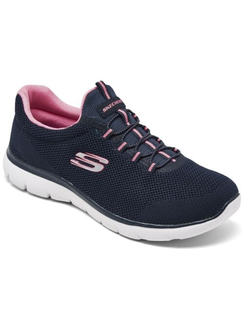 SKECHERS Women's Summits - Cool Classic Wide Width Athletic Walking Sneakers from Finish Line