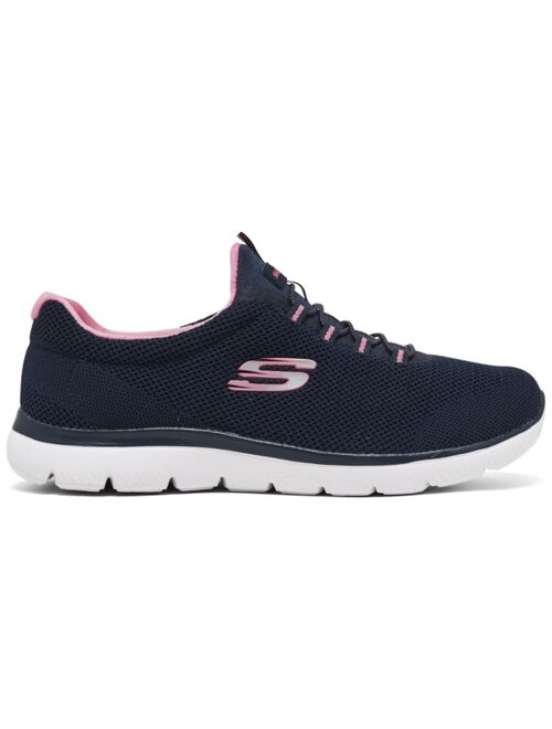 SKECHERS Women's Summits - Cool Classic Wide Width Athletic Walking Sneakers from Finish Line