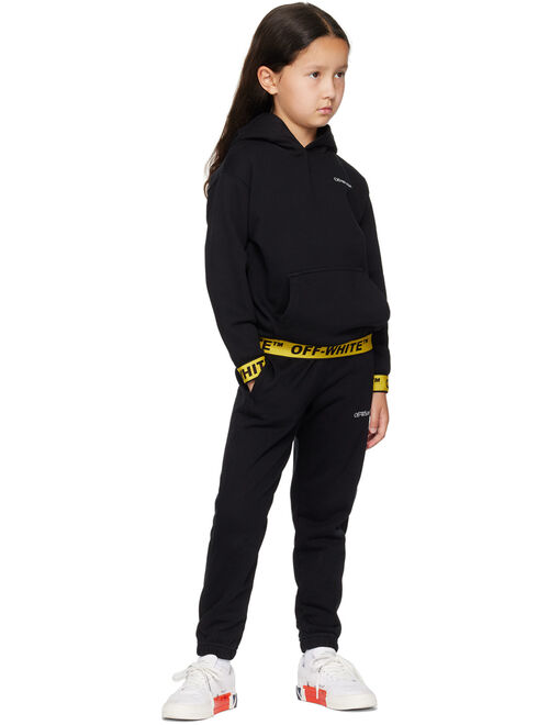 OFF-WHITE Kids Black Industrial Sweatpants