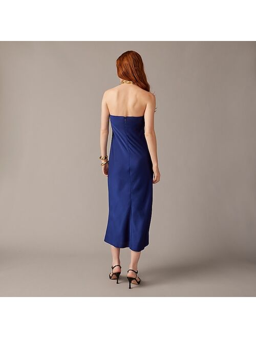 Collection strapless Gwyneth slip dress in luster charmeuse