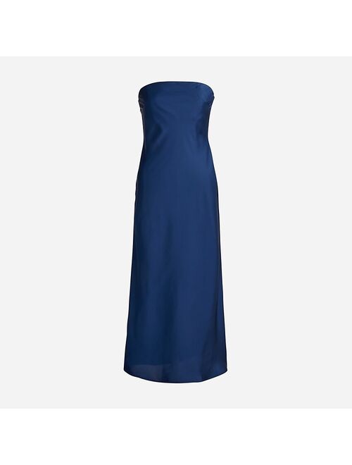 Collection strapless Gwyneth slip dress in luster charmeuse