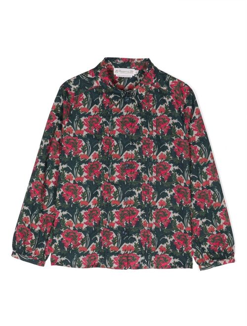 Bonpoint floral-print cotton shirt