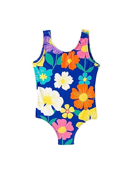 Angel Season Girls One Piece Swimsuits Toddler Bathing Suit Little Kids Cute Swimwear Quick Dry Striped Ruffle Floral Size 2-10T