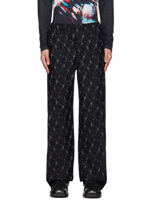 Andersson Bell Black Flower Trousers