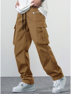 Manfinity EMRG Men Drawstring Waist Cargo Pants