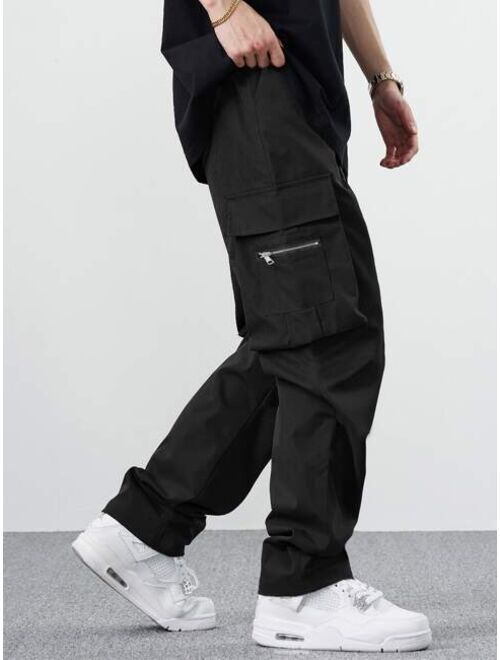 Manfinity EMRG Men Drawstring Waist Cargo Pants