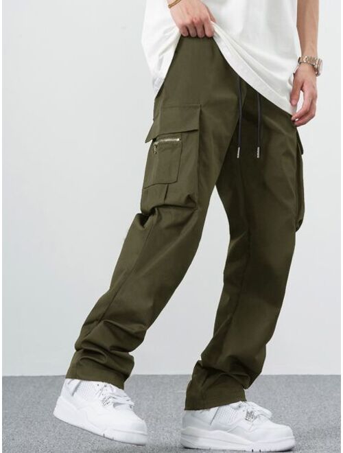 Manfinity EMRG Men Drawstring Waist Cargo Pants