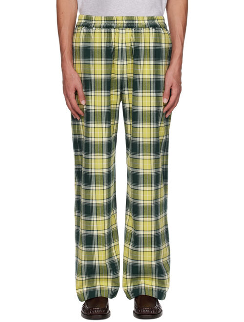 Acne Studios Green Check Trousers