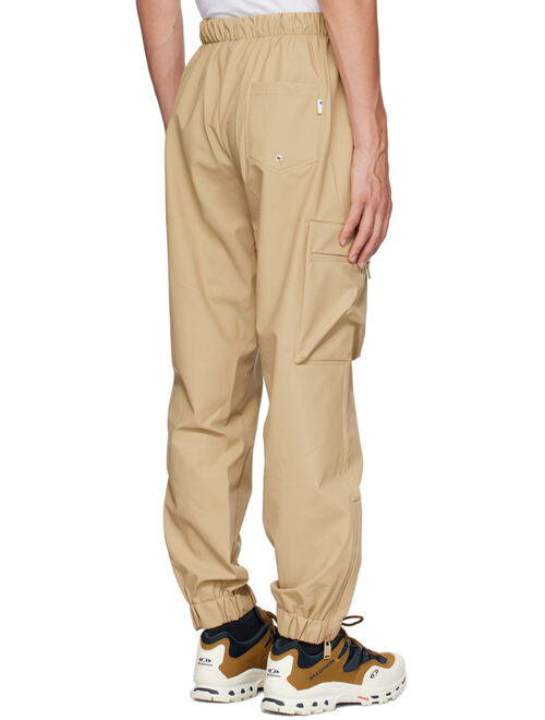 RAINS Beige Regular Cargo Pants