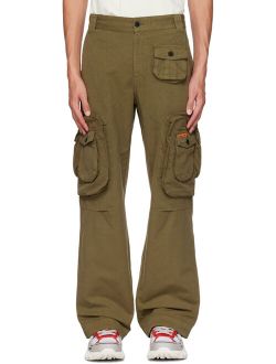 Heron Preston Khaki Pocket Cargo Pants