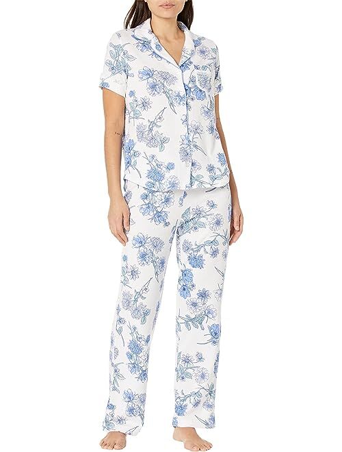 Karen Neuburger Spring Dreamer Girlfriend Short Sleeve Long PJ Set