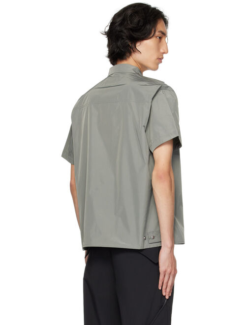 HELIOT EMIL Gray Carabiner Shirt