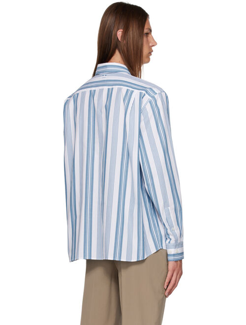 ACNE STUDIOS Blue & White Stripe Shirt