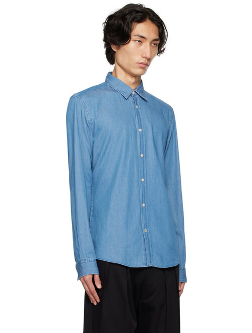 BOSS Blue Slim-Fit Shirt