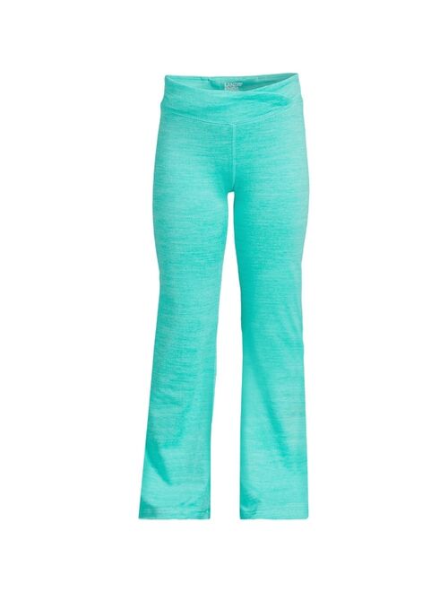 LANDS' END Girls Child High Waisted Active Flare Leggings