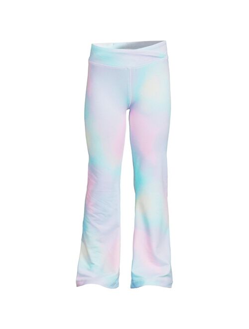 LANDS' END Girls Child High Waisted Active Flare Leggings