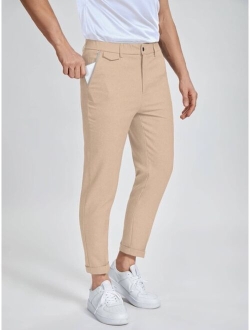 Manfinity Mode Men Solid Slant Pocket Pants