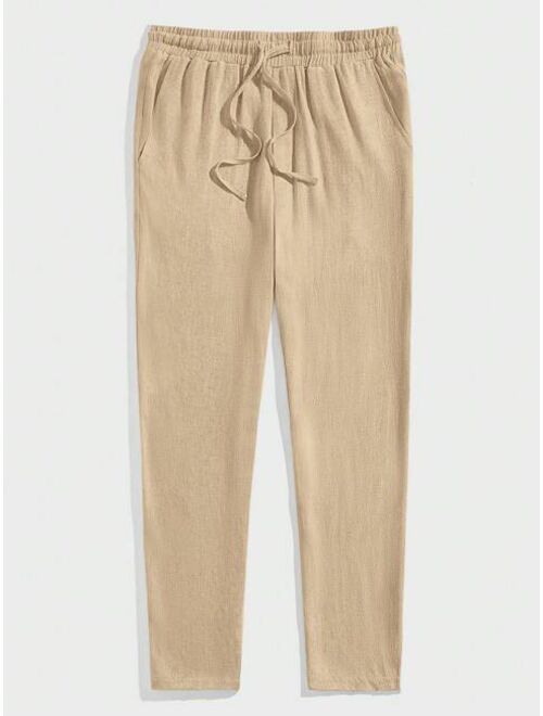 Manfinity Basics Men Slant Pocket Carrot Pants