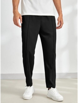 Manfinity Homme Men Solid Slant Pocket Pants