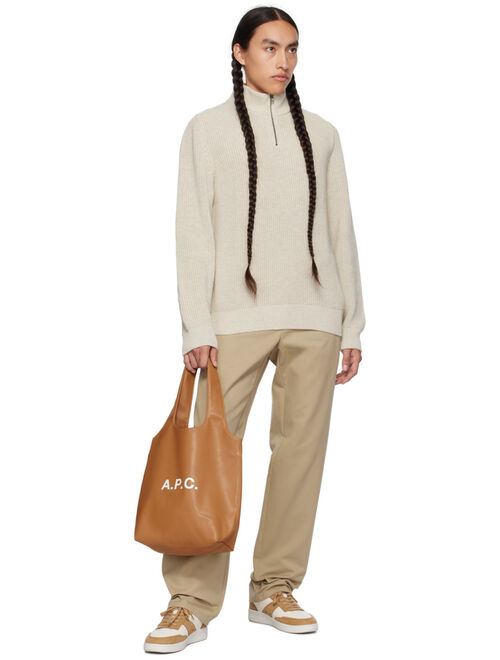 A.P.C. Beige Ville Trousers