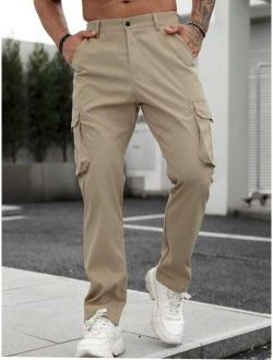 Manfinity LEGND Men Flap Pocket Side Cargo Pants