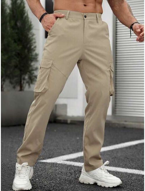 Manfinity LEGND Men Flap Pocket Side Cargo Pants