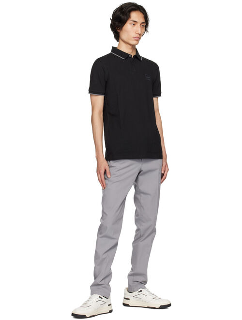 BOSS Gray Slim-Fit Trousers