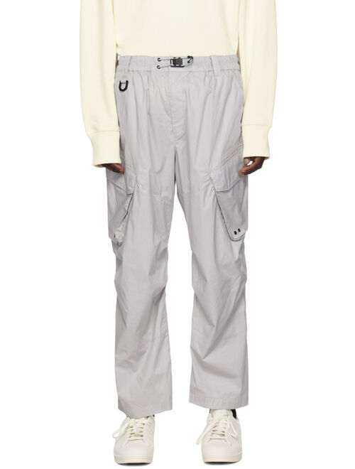 Y-3 Gray Drawstring Cargo Pants