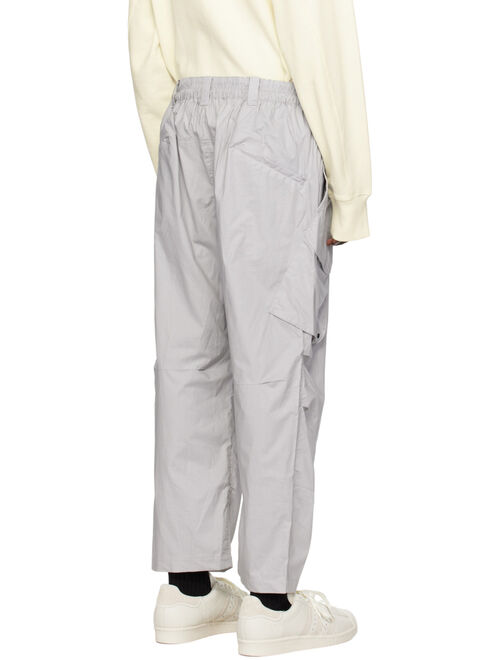 Y-3 Gray Drawstring Cargo Pants