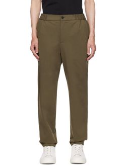 Hugo Khaki Elasticized Trousers