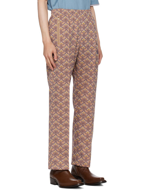 NEEDLES Beige Jacquard Track Pants