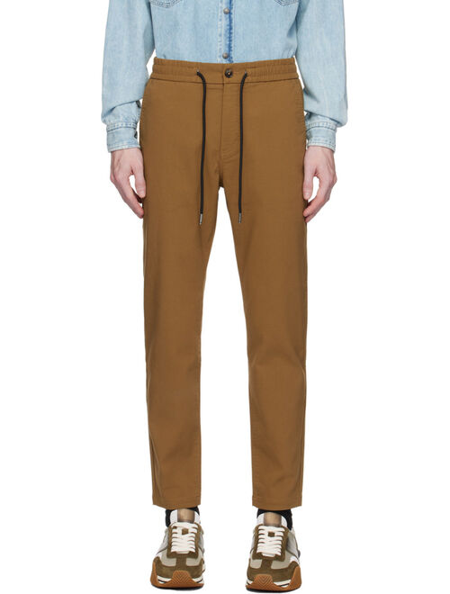 BOSS Beige Tapered Chino Trousers