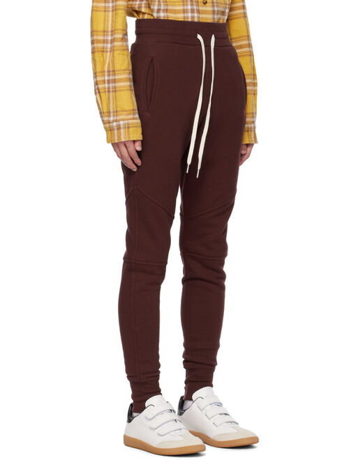 John Elliott Burgundy Escobar Sweatpants