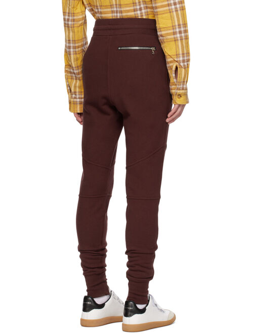 John Elliott Burgundy Escobar Sweatpants