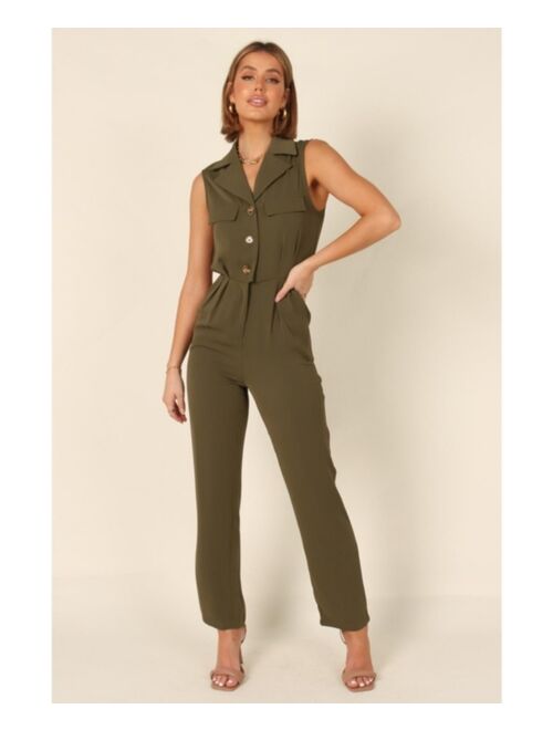 Petal & Pup PETAL AND PUP Womens Kayne Sleeveless Jumpsuit