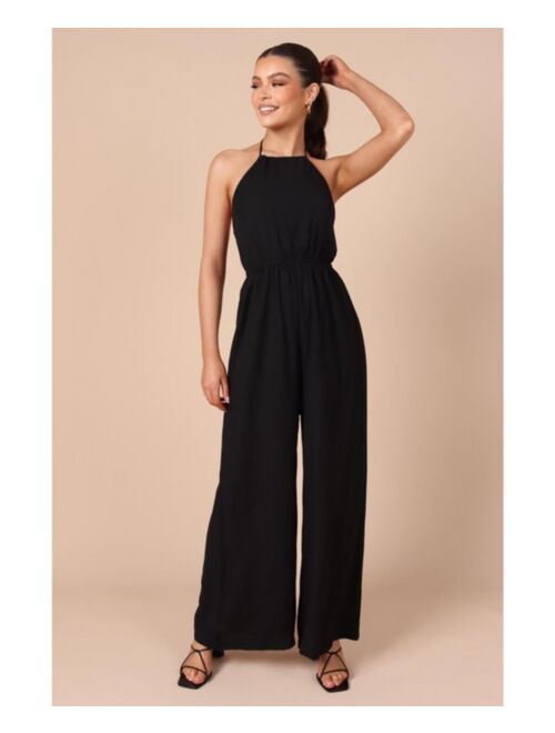 Petal & Pup PETAL AND PUP Womens Irvine Halter Wide Leg Jumpsuit