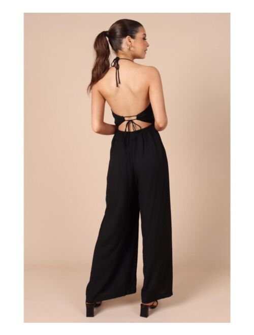 Petal & Pup PETAL AND PUP Womens Irvine Halter Wide Leg Jumpsuit