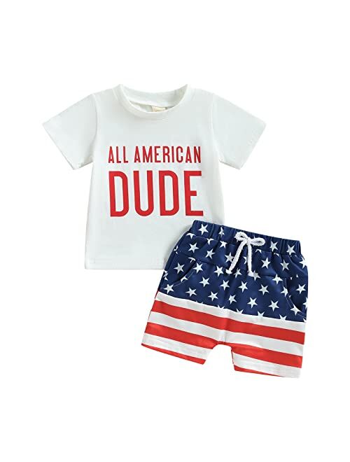 LIOMENGZI Infant Baby Boys Summer Color Block Clothes Sets Outfits Short T Shirt Elastic Striped Shorts Set Toddler Clothes