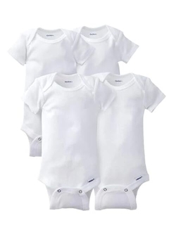 Gerber baby-boys 4-pack Short Sleeve Onesies Bodysuits