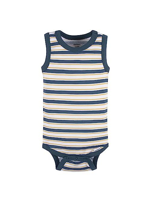 Gerber Baby Boys Multi-Pack Sleeveless Onesies Bodysuit