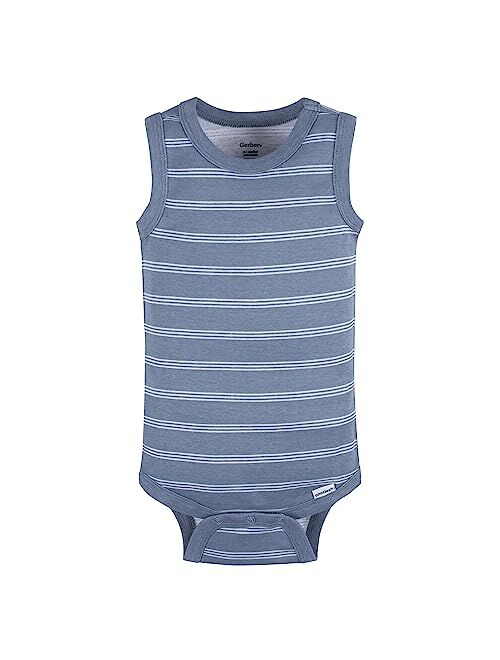 Gerber Baby Boys Multi-Pack Sleeveless Onesies Bodysuit