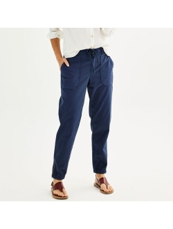 Mid-Rise Utility Jogger Pants