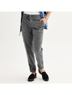 Mid-Rise Utility Jogger Pants