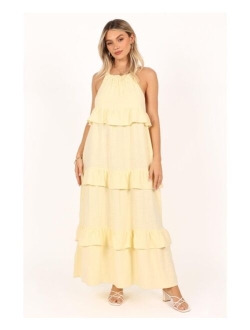 Petal and Pup Womens Priscilla Ruffle Maxi Dress