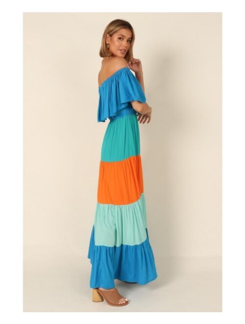 Petal & Pup Petal and Pup Womens Eazon Off Shoulder Maxi Dress