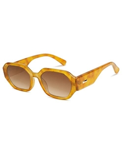 Polarized Sunglasses For Women Retro Rectangle Womens Sun Glasses Trendy Narrow Square 90s Shades SJ2232