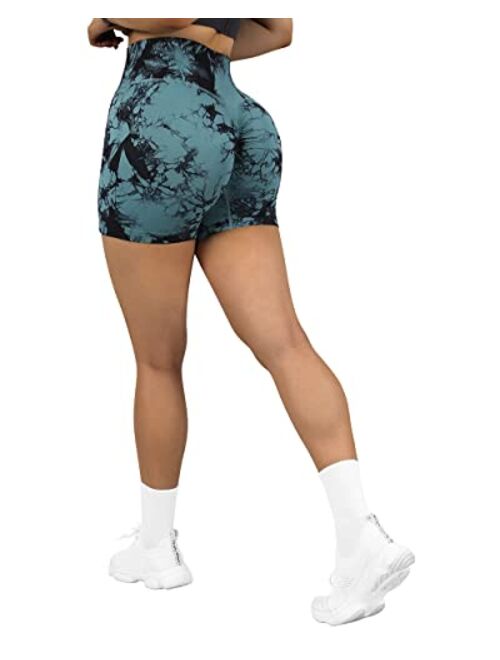 SUUKSESS Women Seamless Booty Shorts Butt Lifting High Waisted Workout Shorts