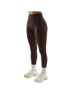 Women No Front Seam Buttery Soft Leggings Ruched High Waist Yoga Pants