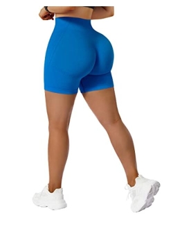 Women Contour Seamless Booty Butt Lift Shorts High Waist Workout Shorts